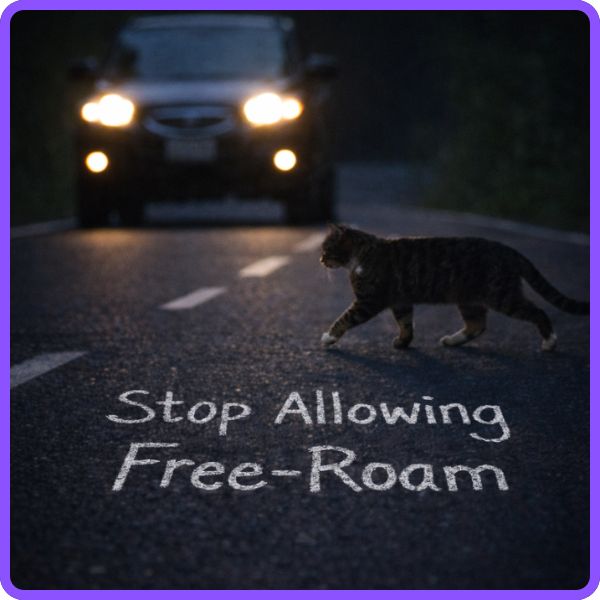 How to keep outdoor cats safe by not letting them roam