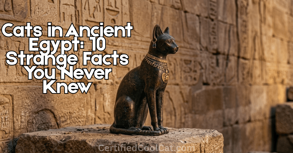 An image of a cat statue for cats in ancient Egypt